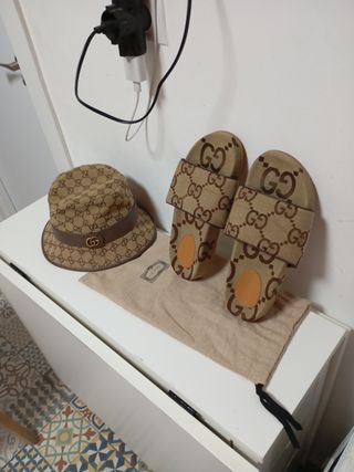 Chanclas Gucci Originales Poco Uso 