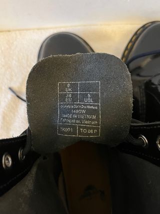 Botas Dr. Martens charol negras talla 39