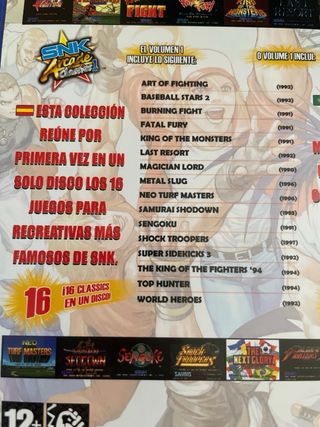 SNK Arcade Classics Vol. 1 PS2