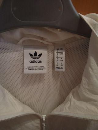 Chaqueta Adidas Blanca y Negra