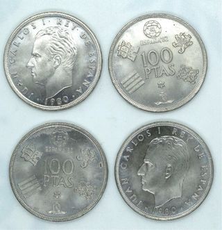 Monedas 100 Pts España 82 Mundial