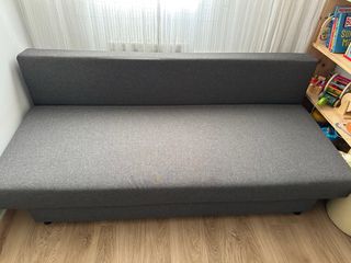 Sofá Cama IKEA ALVDALEN Tela Gris
