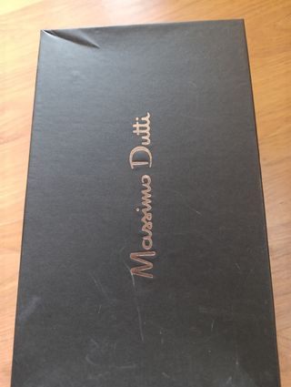 Zapatos salón Massimo Dutti coco marrón/dorado 38