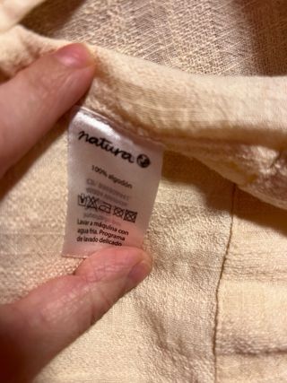 Americana Natura Algodón Crema Talla S