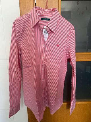 Camisa Rayas Rojas Mujer Lauren Ralph Lauren Talla