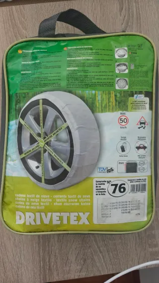 Cadenas de tela para nieve DRIVETEX Talla 76