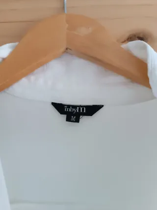 Camisa blanca sin mangas Talla M