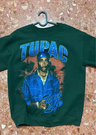 Sudadera Tupac Thug Life Verde
