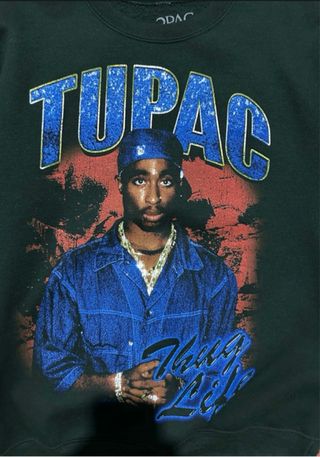 Sudadera Tupac Thug Life Verde