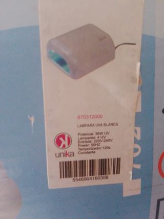Lámpara Uñas LED/UV Blanca
