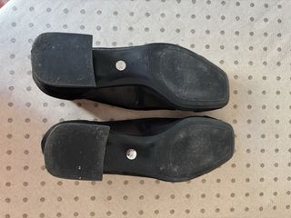 Merceditas ZARA Talla 38 Malla Negra