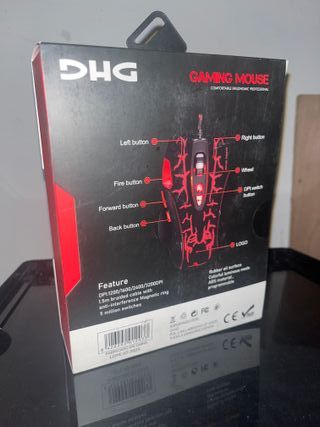 Ratón Gaming E252 Negro y Rojo