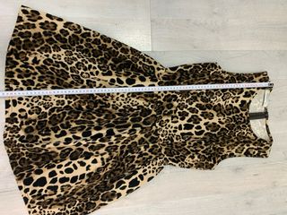 Vestido Blanco Estampado Leopardo