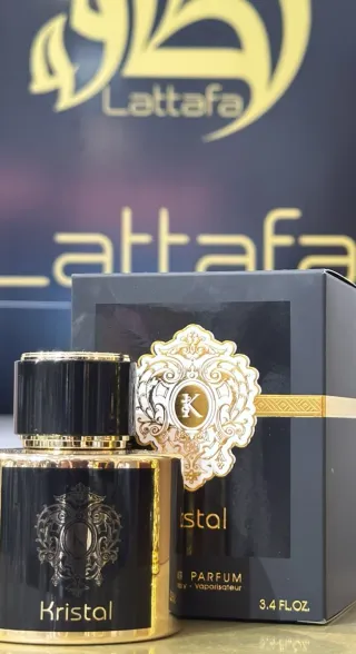 Perfume Kristal Fragrance World Negro Dorado