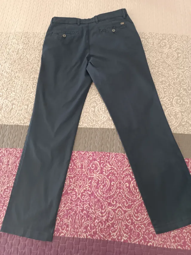 Pantalones de vestir hombre azul marino