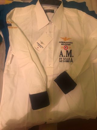 Camisa Aeronautica Militare Blanca Talla M