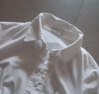 Camisa Bershka Torera Blanca Mujer