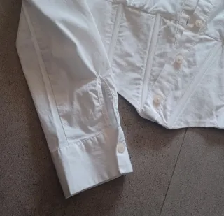 Camisa Bershka Torera Blanca Mujer