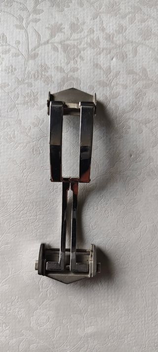 Cierre TAG Heuer correa reloj plateado