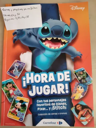 Cambio Cartas y Cromos Stitch Carrefour