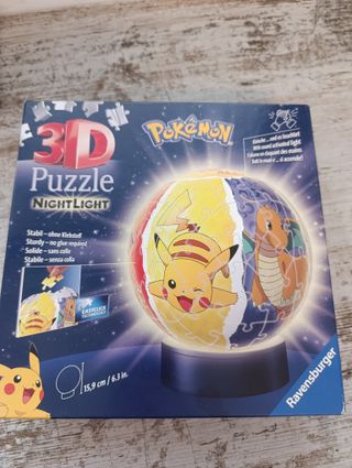 Puzzle 3D Bola Pokémon Charmander Pikachu