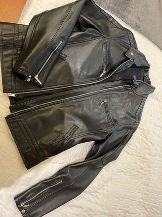 Chaqueta Biker Piel Ovina Adolfo Domínguez