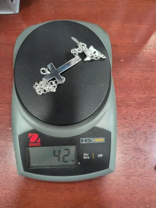 Pulsera de plata cruz