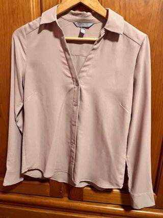 Blusa fluida H&M nude T.34