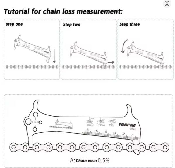 Herramienta Medidor Desgaste Cadena Bicicleta