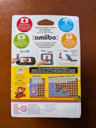 Amiibo Mario 30 Aniversario Classic Colours