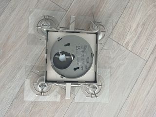 Lámpara techo 4 focos Ikea plateada