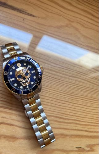 Reloj Philipp Plein Azul y Dorado