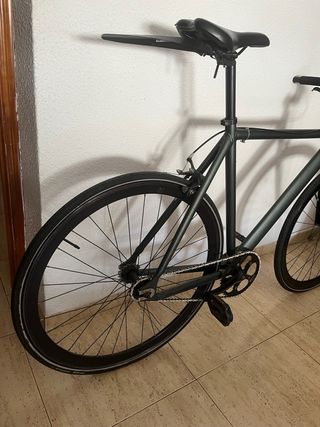 Bicicleta Fixie Verde Oscuro