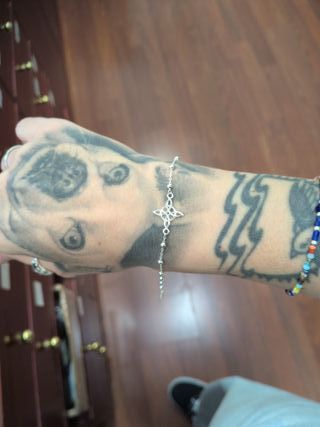 Pulsera Nudo de Bruja Plata 925