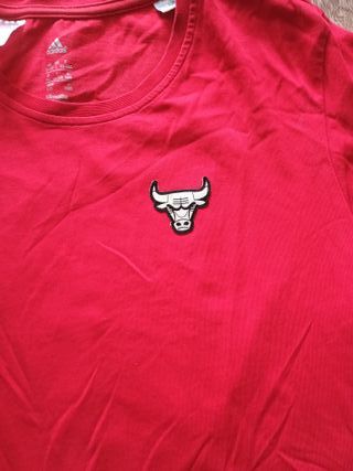 Camiseta Adidas Chicago Bulls Roja t 12-15 años