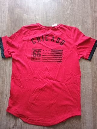 Camiseta Adidas Chicago Bulls Roja t 12-15 años