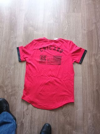 Camiseta Adidas Chicago Bulls Roja t 12-15 años
