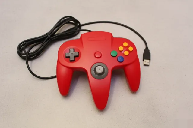 Mando N64 USB Rojo