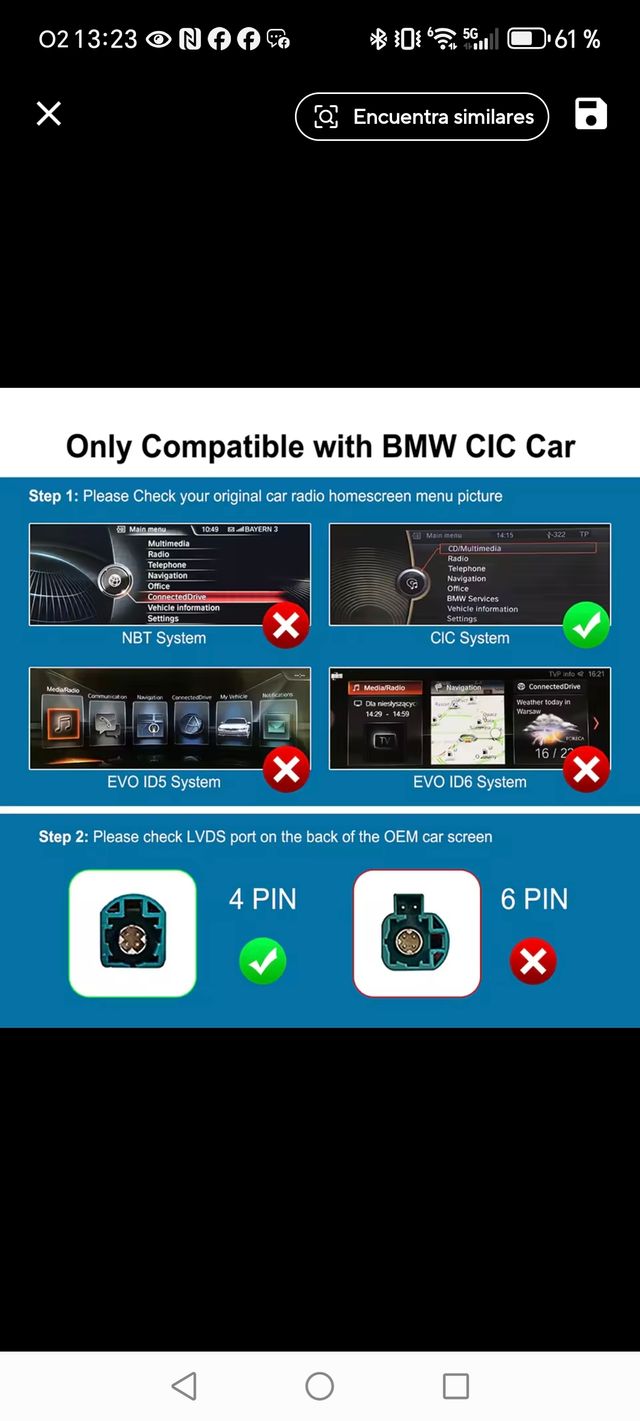 Carplay bmw cic System 1-7 Series X3 X4 X5 X6