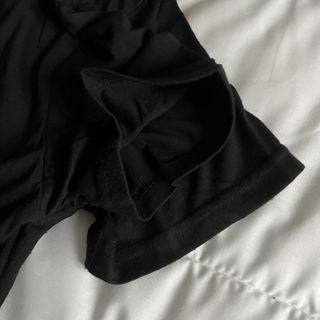 CAMISETA NEGRA MANGA CORTA Talla S/34-36