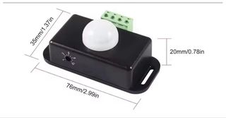 Interruptor Sensor Movimiento PIR DC12V-24V 8A