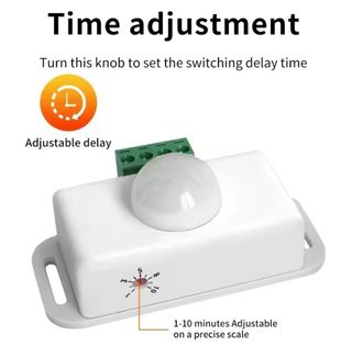 Interruptor Sensor Movimiento PIR DC12V-24V 8A