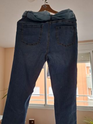 Lote conjunto Pantalón Vaquero Mujer y Camisa