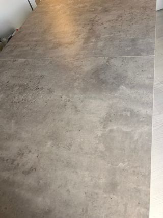 Mesa comedor extensible piedra y madera