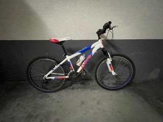 Bicicleta de Montaña DTB Blanca y Azul