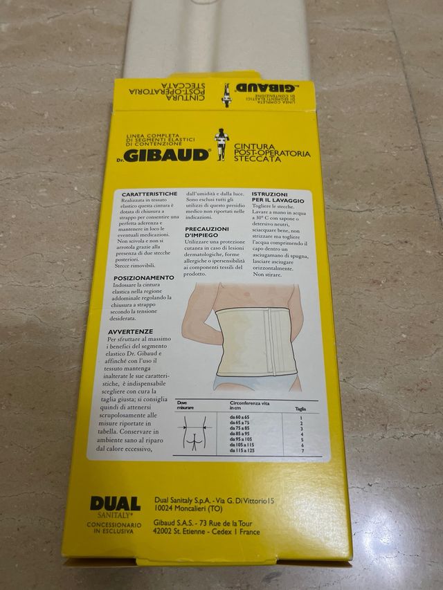 Dr. Gibaud Cintura Post Operatoria /parto steccata