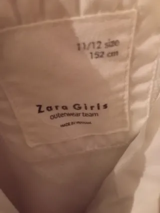 Abrigo niña blanco