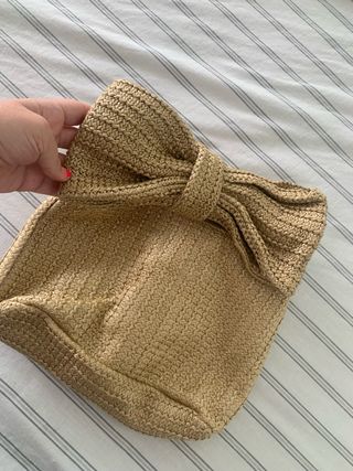 Bolso de mano rafia sin estrenar