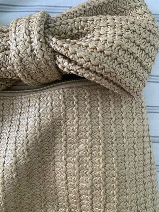 Bolso de mano rafia sin estrenar