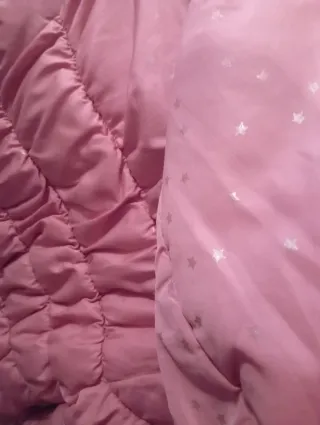 Abrigo acolchado niña rosa